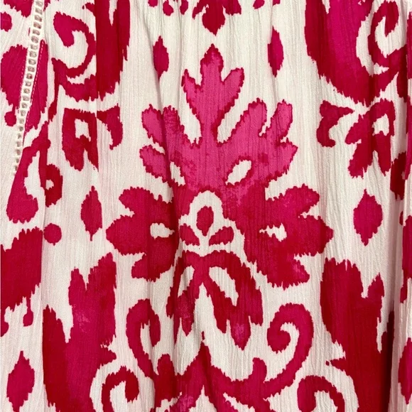 Women's Pink Patterned Top - Picture 3 of 4